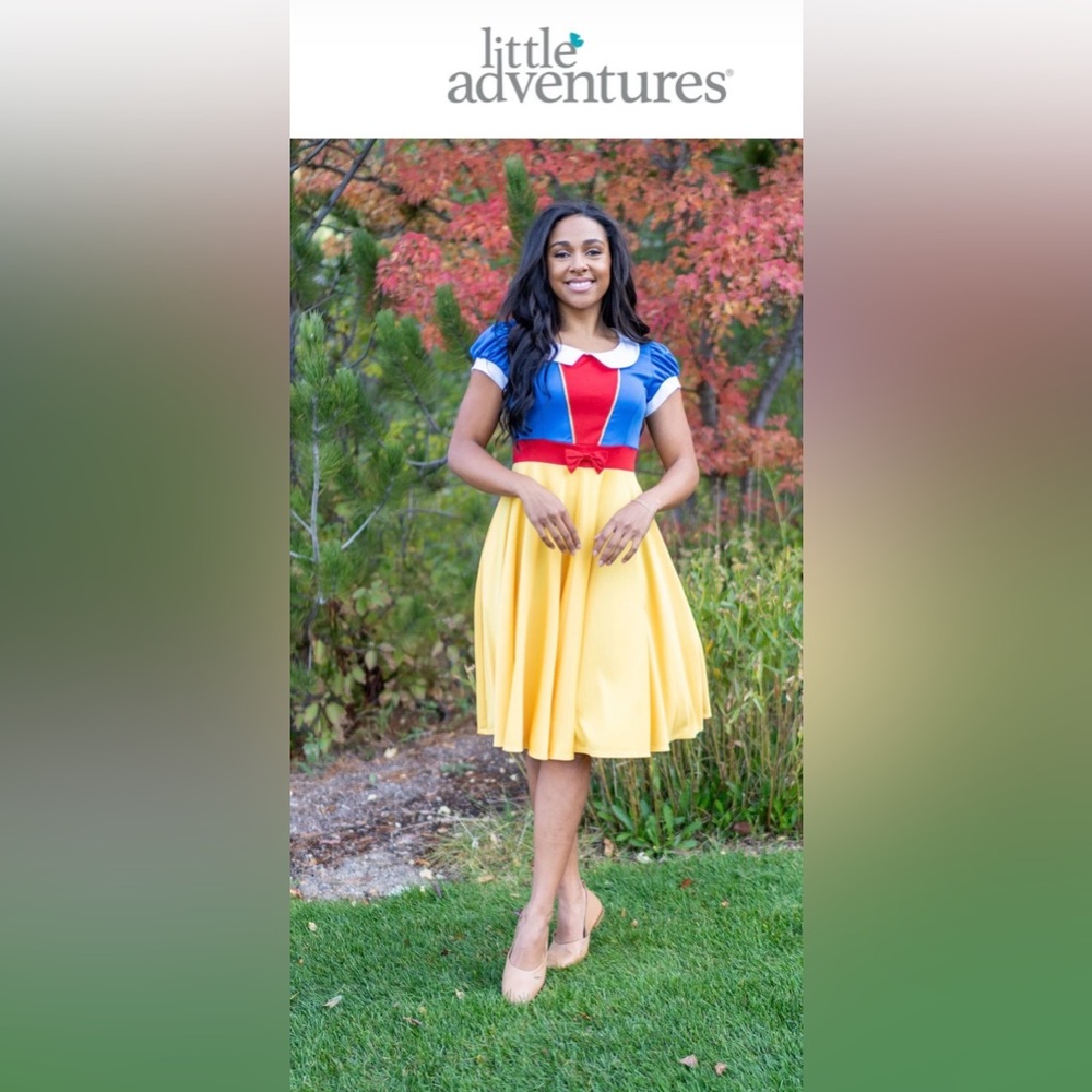 Little Adventures Princess Snow White Twirl Dress Gown Cosplay Costume Size 2